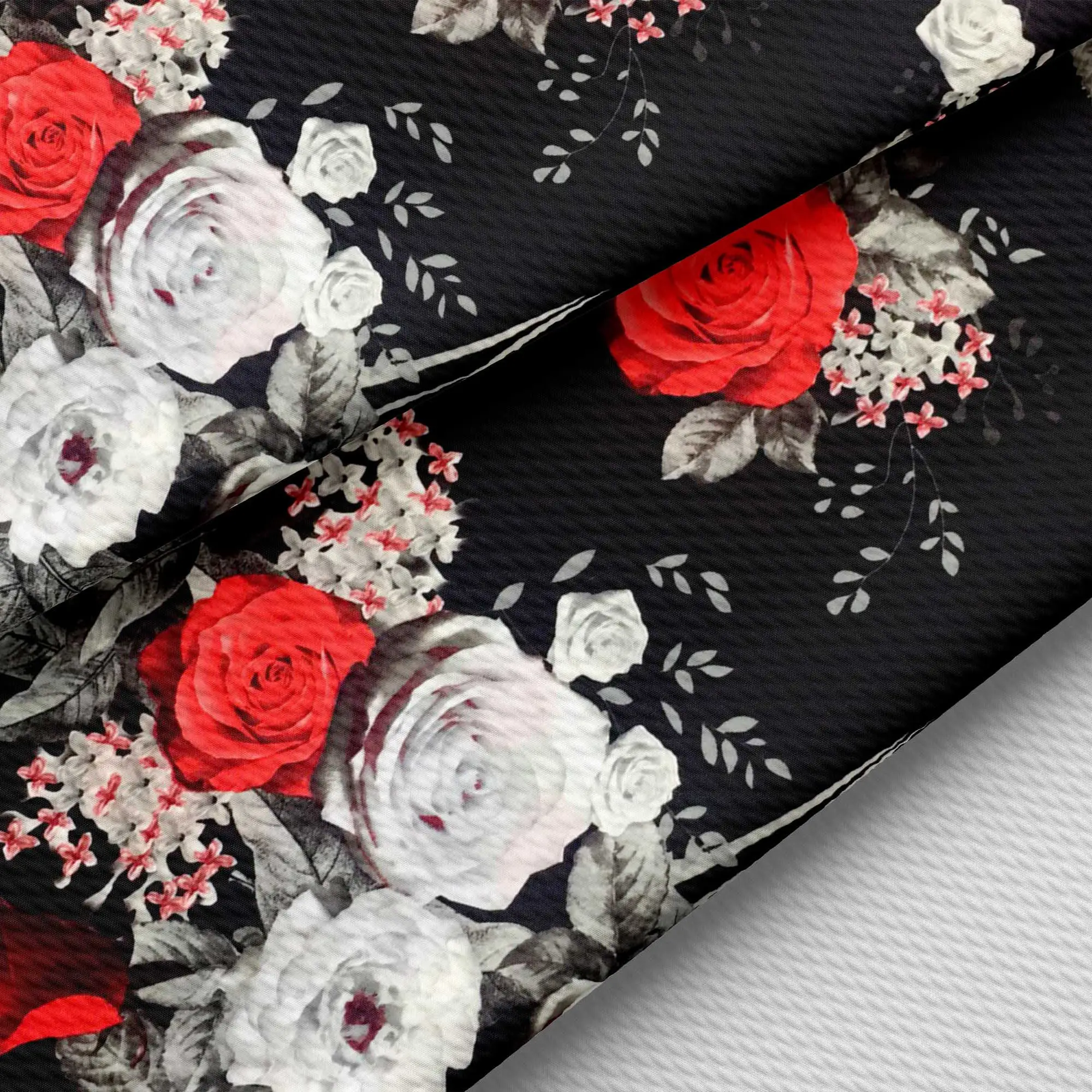 Вискозная ткань с цифровым принтом