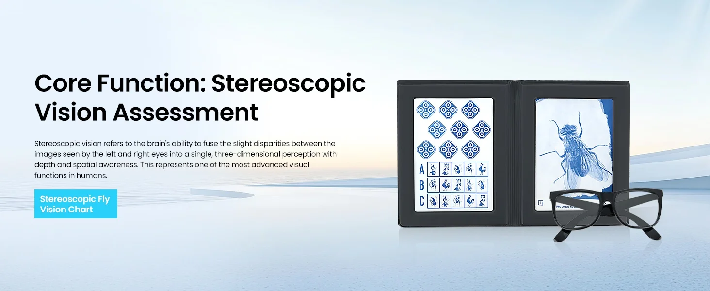 Fly Stereograph Test For Evaluation Of Gross Stereopsis And Fine Depth Perceptiont Charts For Eye Exams