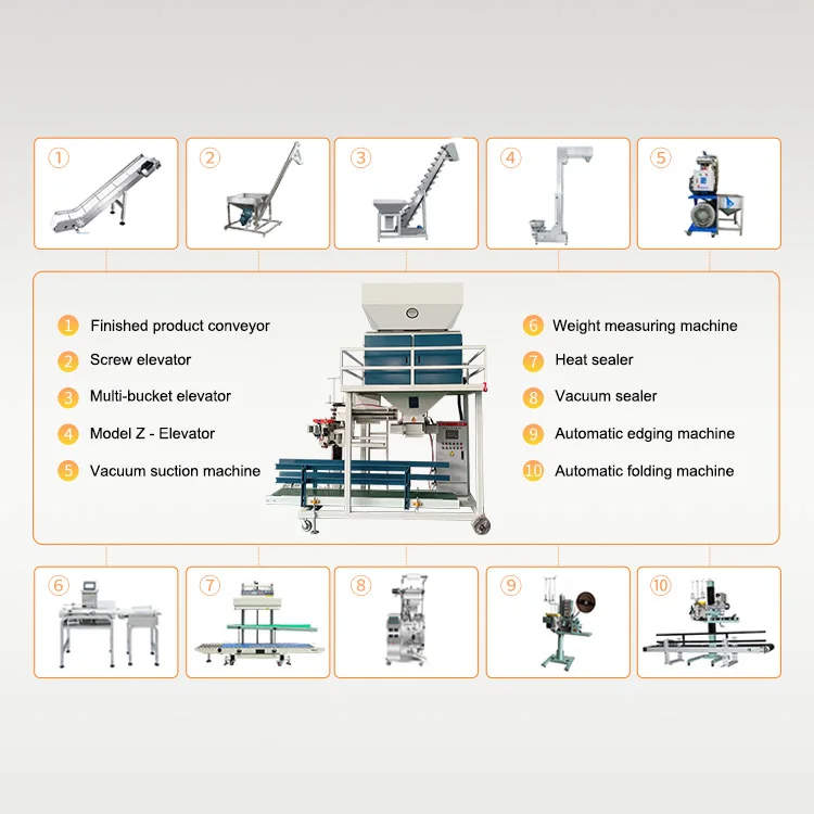 Factory Price Multi-Function Automatic Pouch Packing Machine Clamp Rod Type Granule Double Bucket Packing Machine