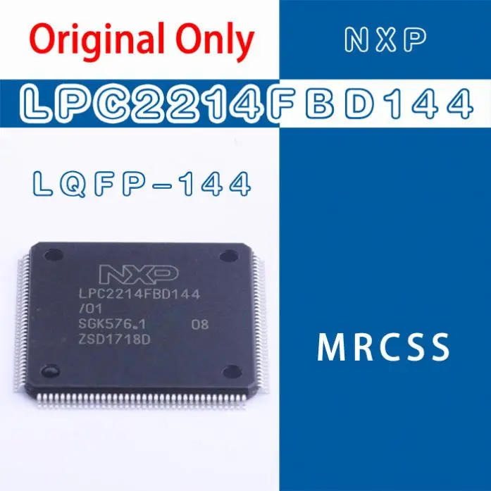 MRCSS Microcontroller 16-Bit/32-Bit ARM7TDMI-S RISC 256K-Bytes Flash 1.8V/3.3V 144-Pin LQFP Tray - Trays  LPC2214FBD144