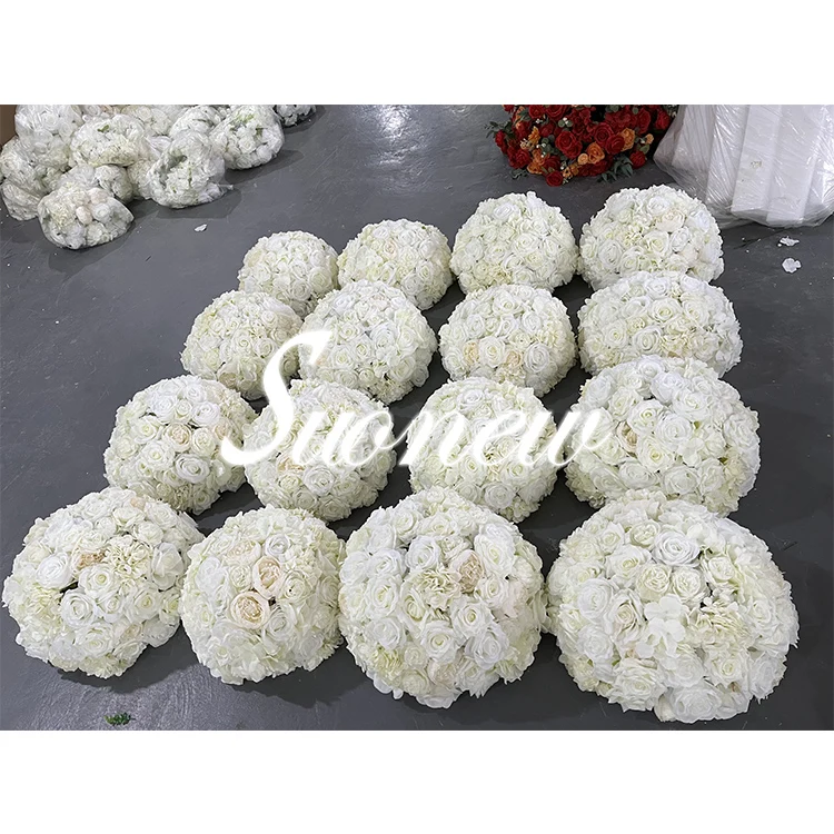 Sn-a011 50cm 60cm Pink White Red Large Rose Arrangement Artificial ...