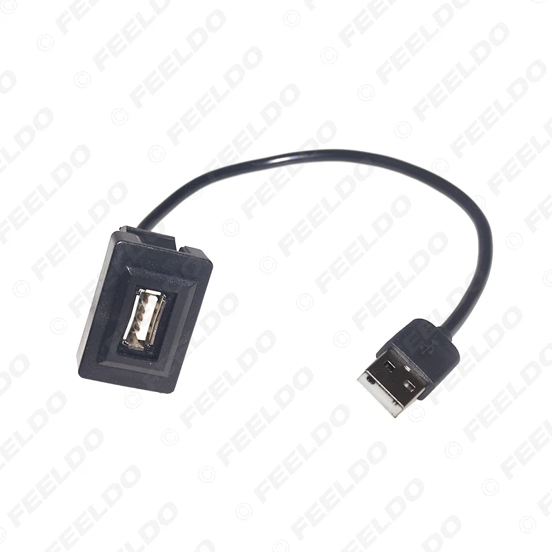Car Usb Wire Adapter For Toyota Dashboard Flush Mount Usb 2.0 Port Panel Male To Female