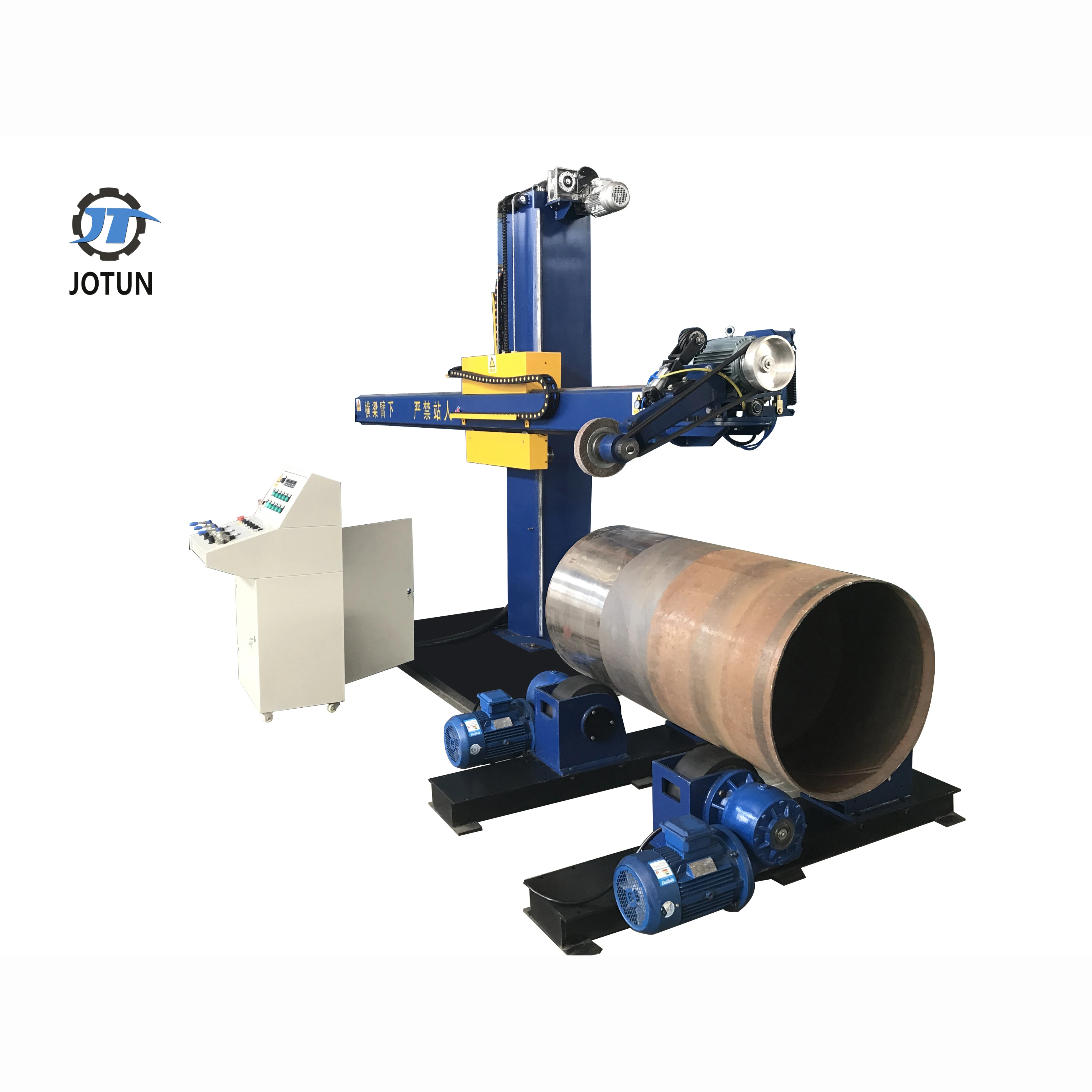 Данная установка применяется для шлифовки и полировки наружных и внутренних цилиндрических поверхностей обечаек