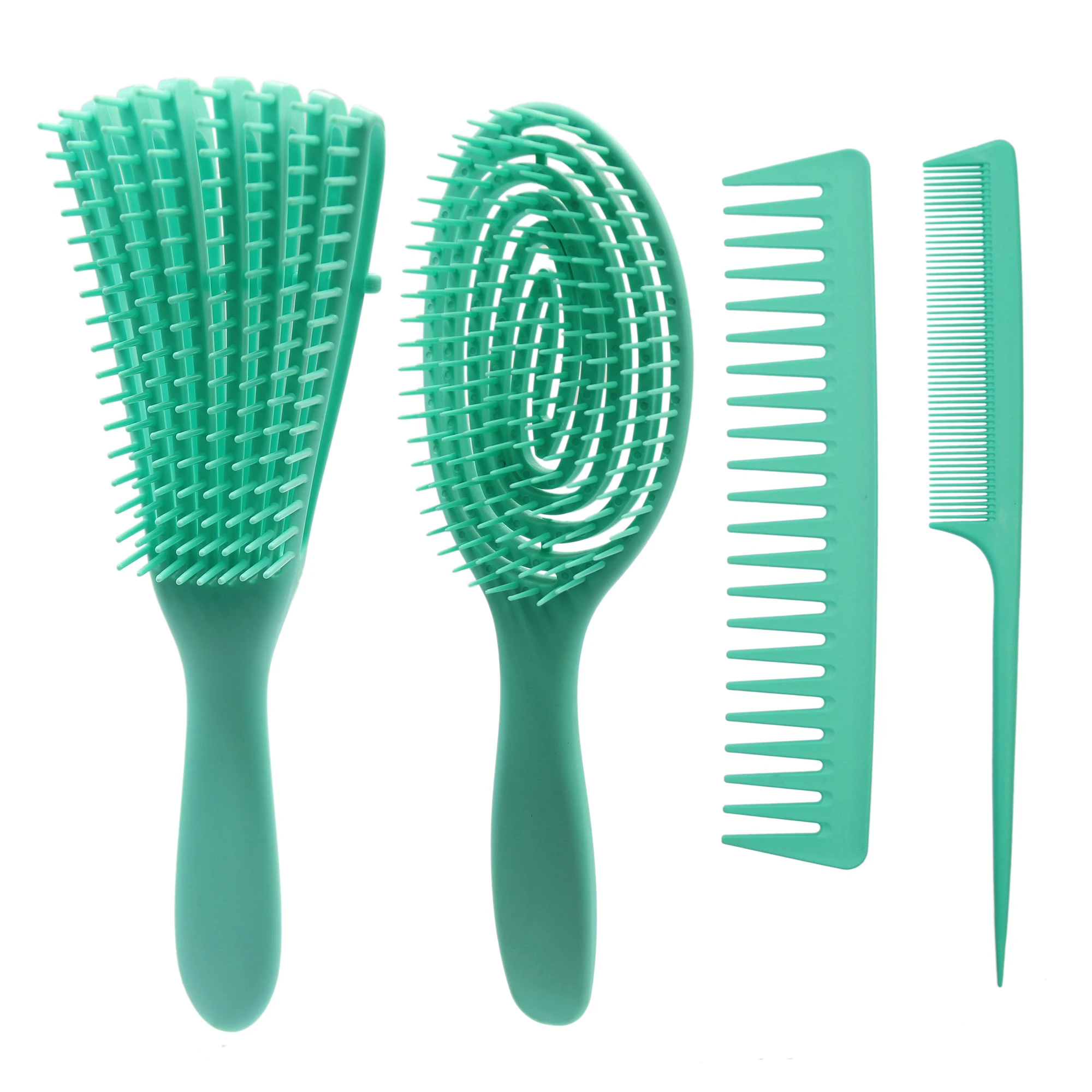 Custom Professional Hair Brush Flexible Detangling Hair Brush And Carbon Braiding  Comb Set - Buy Custom Professional Hair Brush Flexible Detangling Hair  Brush And Carbon Braiding Comb Set Product on