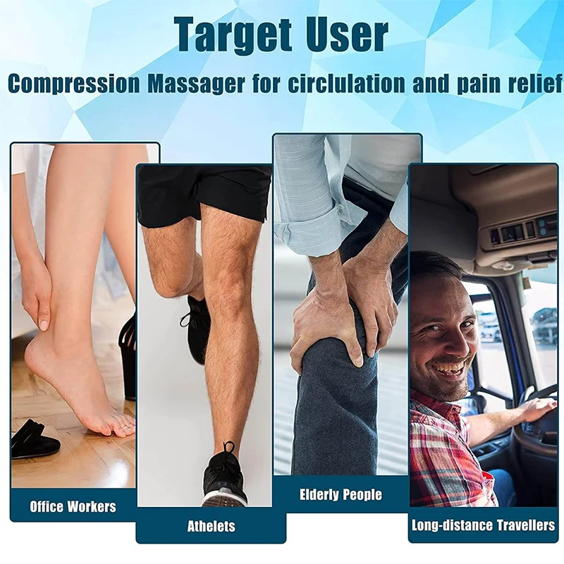 wholesale air pressure recovery boots leg massager for compression therapy-68