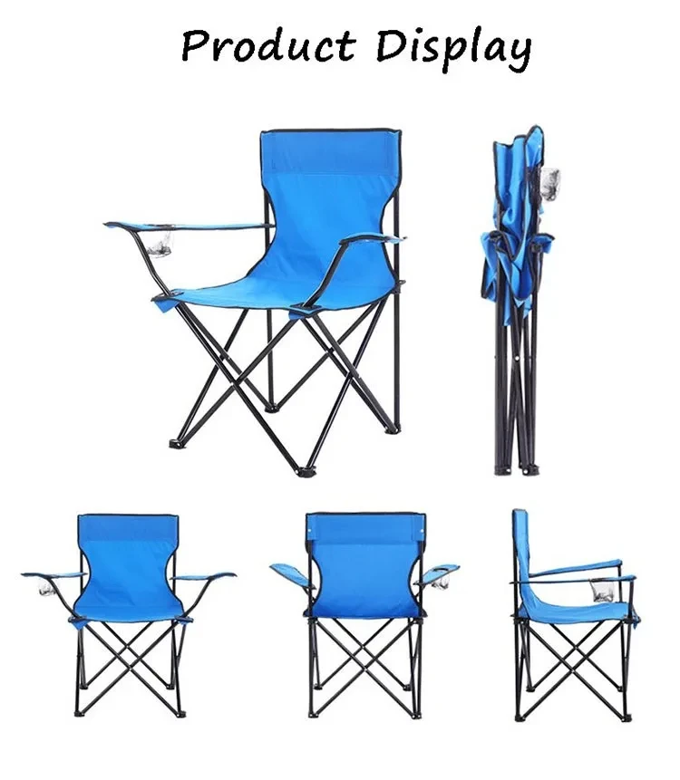 Custom Outdoor Camping Chair Beach Chair Folding Fishing Chair With