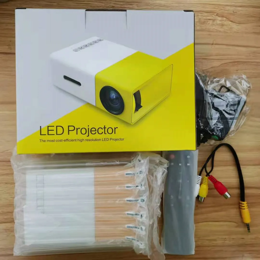 
Горячая Распродажа Мини HD LCD 1080p проектор для мультяшного домашнего кинотеатра карманный проектор размера телефона 4k 