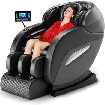 Best Professional Grey Zero Gravity Human Touch Stretch 4d Track Latest Electronic Massage Chair Body Massager
