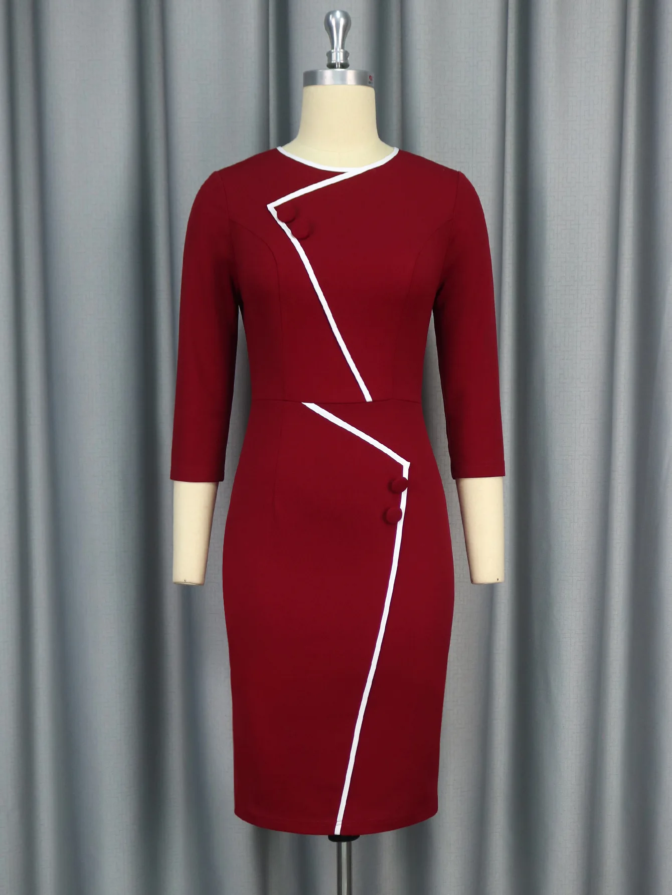 Nieuwe Aankomst Kalkoen Design Kantoorjurken Plus Maten Afrikaanse