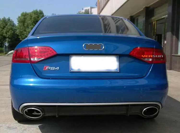 RS4 B8 Rear Diffuser for Audi A4 Normal Rear Bumper Diffuser 2008 2010 2012