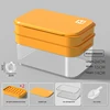 Orange+2 layer+1 shovel+Lid+Storage Bin