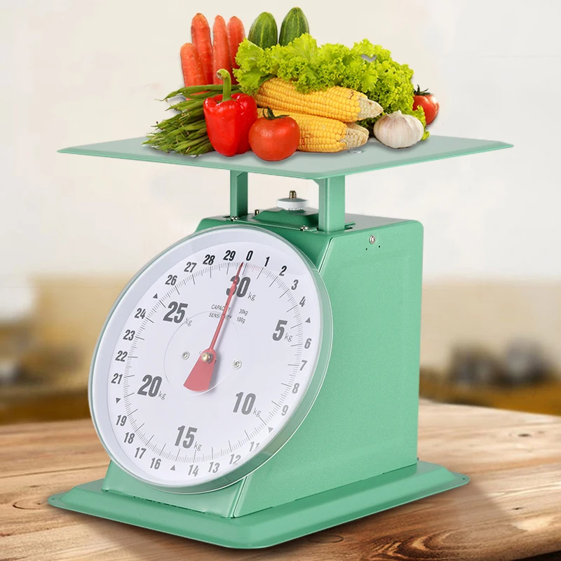 Customize logo Spring Scale Double Display Dial 30kg Stainless Steel Spring Scale