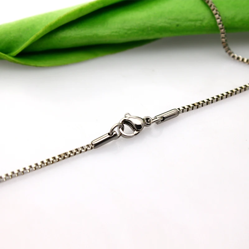 X 60cm Short Box Chain Necklace 24 Inch 