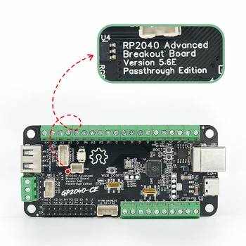 V5.6E RP2040 Advanced Breakout USB Passthrough PICO Fighting Board