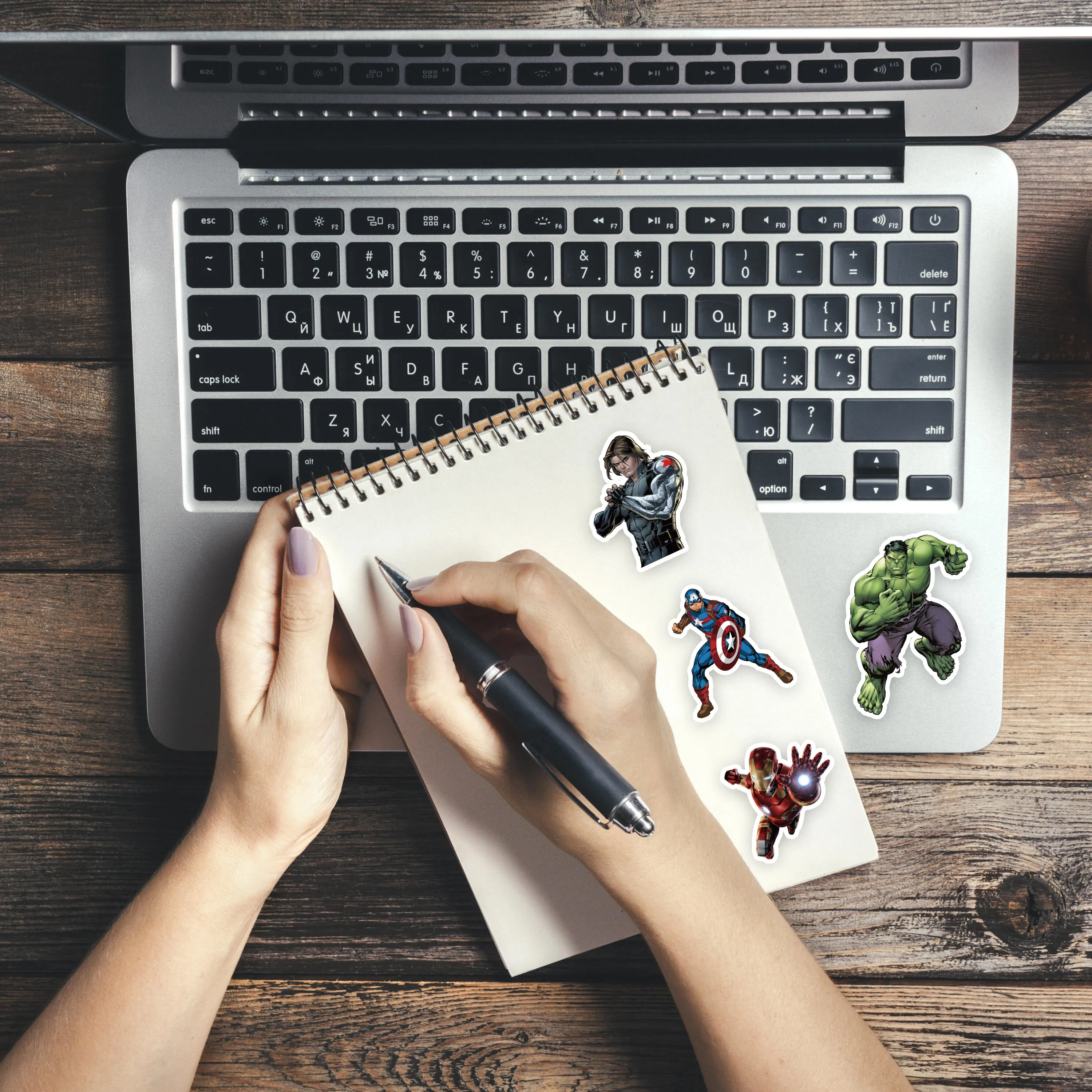 Marvel Computer Stickers 50 Pcs Marvel Heroes Stickers Cute Waterproof Laptop Computer ...