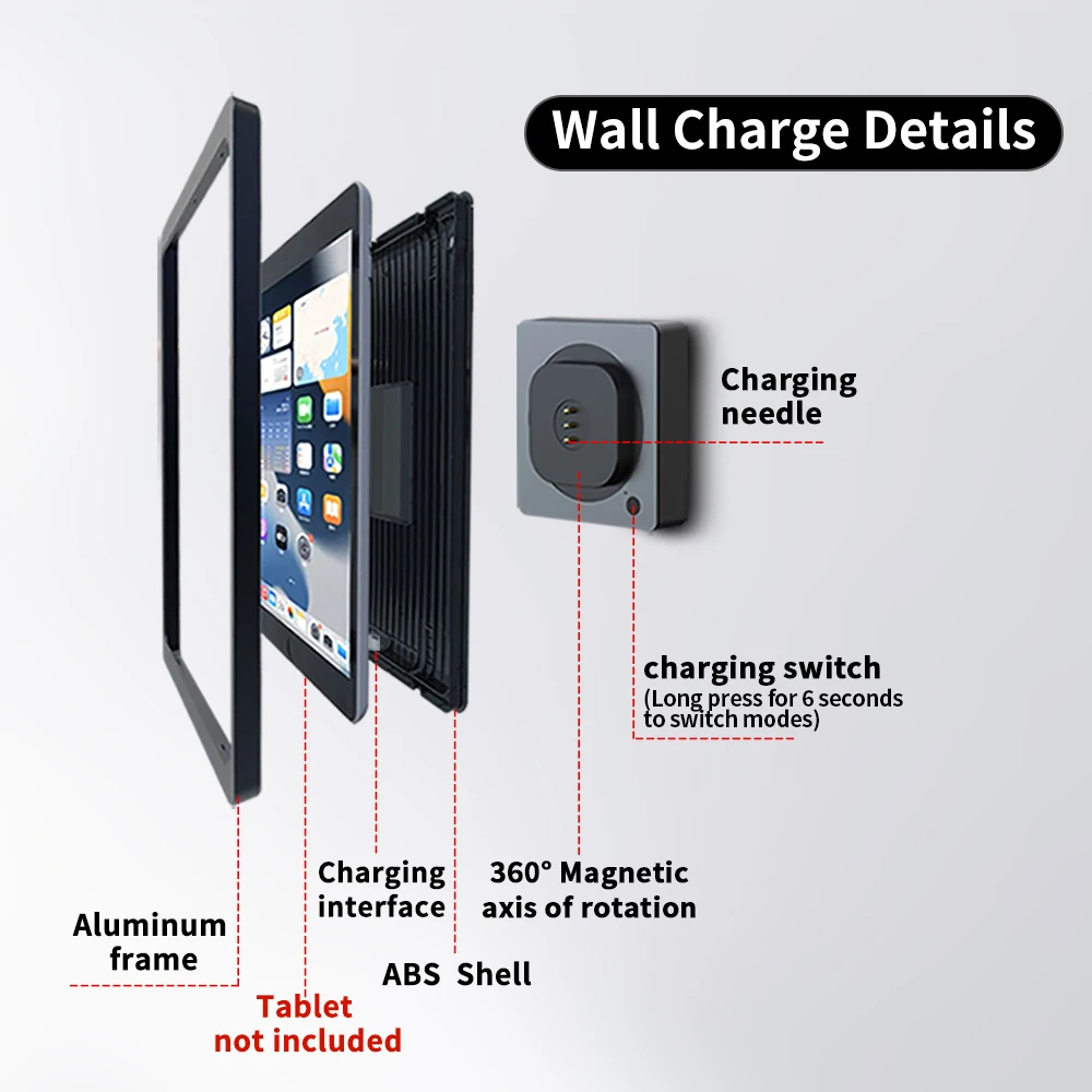 Emonita Fast Charging Wall Mount Charger Wireless Adapter