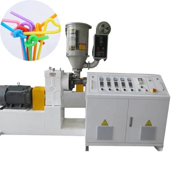 Multi function Qingdao Jinsu extruder PP Plastic Drinking Straw Production Line Extrusion Machine