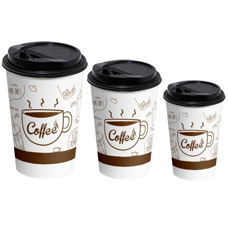 4oz Cups Eco Friendly Disposable Hot Drink Coffee Paper Cup