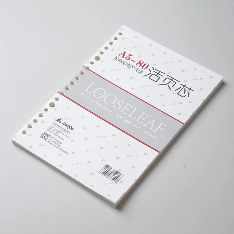 A5 Custom Diary Transparent Pp Cover Refillable Spiral Note Book Loose Leaf Binder Journal Notebook