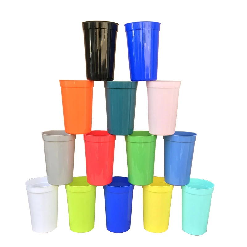 Custom Printed Cups | 20 oz. Frosted Plastic Cup-Blank