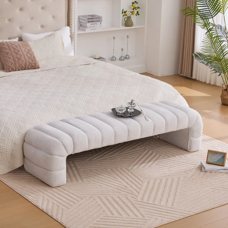 Elvarenae Aveline Channel-Tufted Bench — product detail