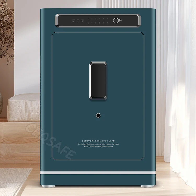 CEQSAFE TUYA APP WIFI Anti-Theft SteeL Office Home Safe Intelligent Fingerprint Password Safe Box factory