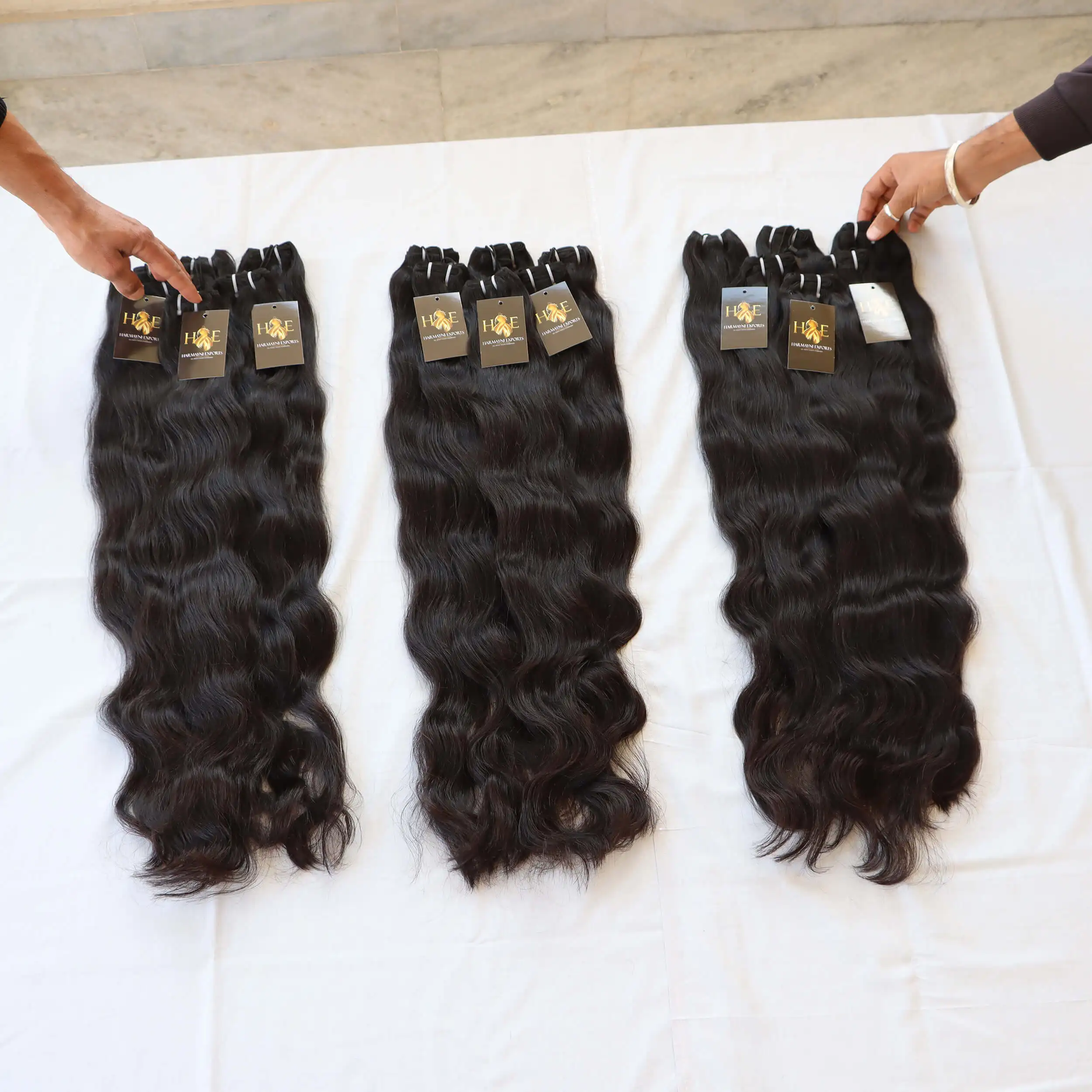 Raw Indian Temple Straight Hair Bundles 100 Natural Extensions Raw