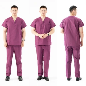 Wholesale Custom Men Women Hospital Uniforms Doctor Nurse Scrubs Set Medical Scrubs Uniforms Sets