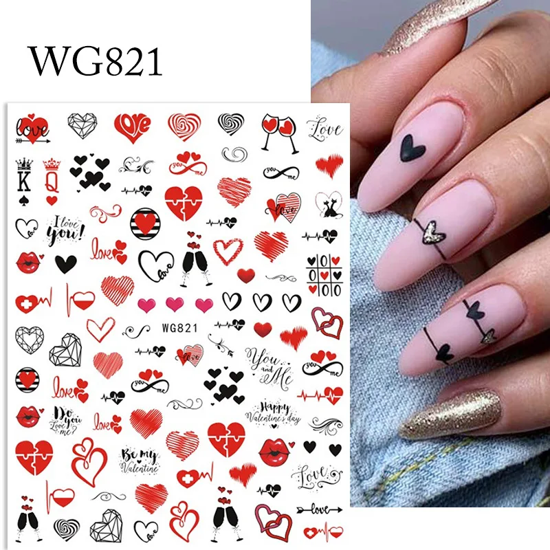 5D HelloKitty Nail Stickers Love