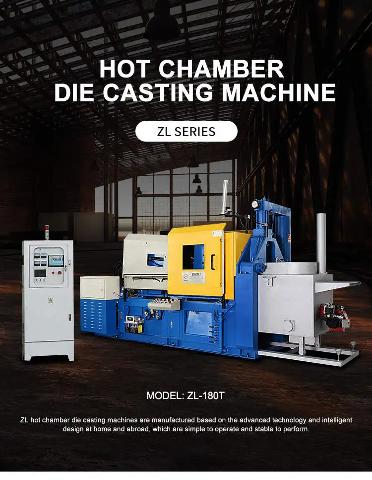 ZHENLI High Pressure 180T Zamak Injection Machine Bathroom Tap Die Casting Machine Zinc Alloy factory