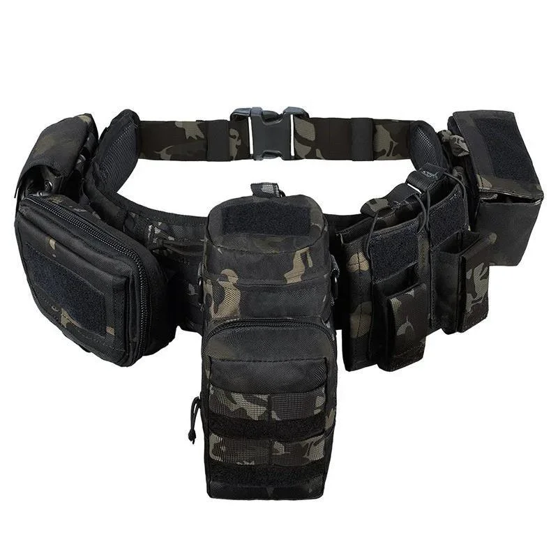 Multi-functional Camouflage Tactical Waist Pack Outdoor Hunting Belt Multi-functional Pocket Carrying Gear Tactic Waist Belt