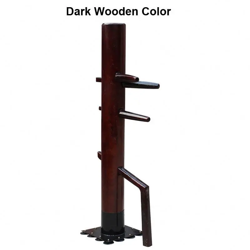 BunnyHi QJ023 Customizable Color Chinese Kungfu Martial Arts Training Device Equipment Wing Chun Mannequin Kung Fu Wooden Dummy