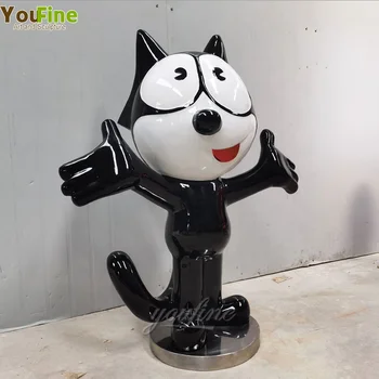 Customized Cute Stainless Steel Cartoon Felix Cat Sculpture - Buy Stainless  Steel Cat Sculpture,Customized Cat Sculpture,Metal Cartoon Cat Sculpture  Product on Alibaba.com