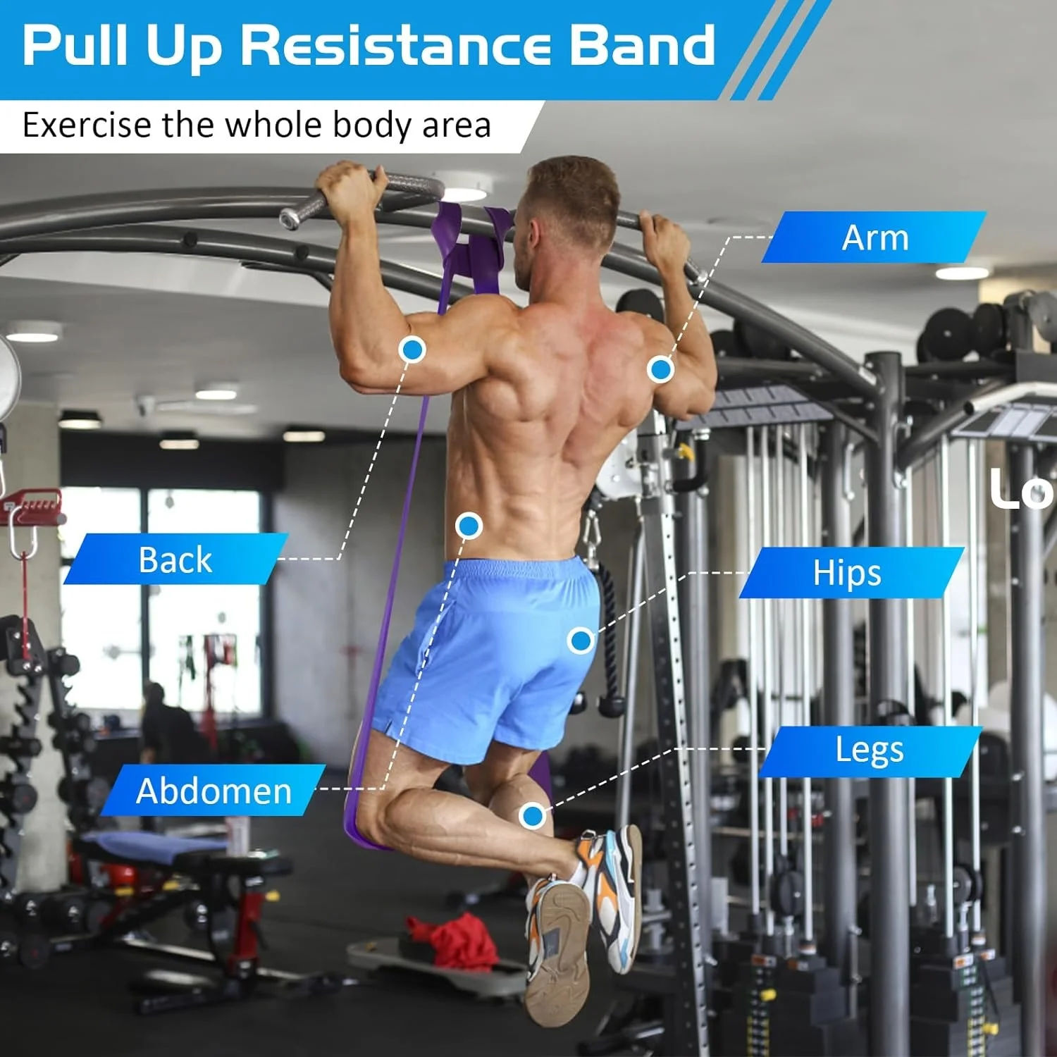 Fasce Elastiche Di Resistenza In Lattice Naturale – Set Per Trazioni, Allenamento E Crossfit (Bande Elastiche Per Esercizi) - 3