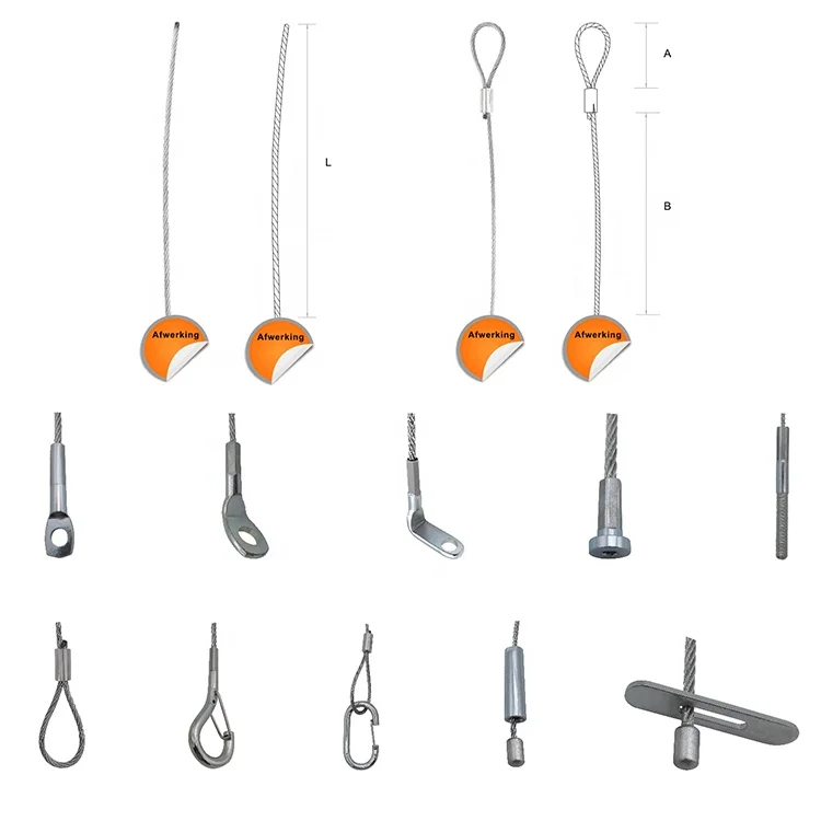 Acoustic Ceiling Wire Suspension System Light Hanging Kit Acoustic Ceiling T Bar  Suspension Cable  Kit