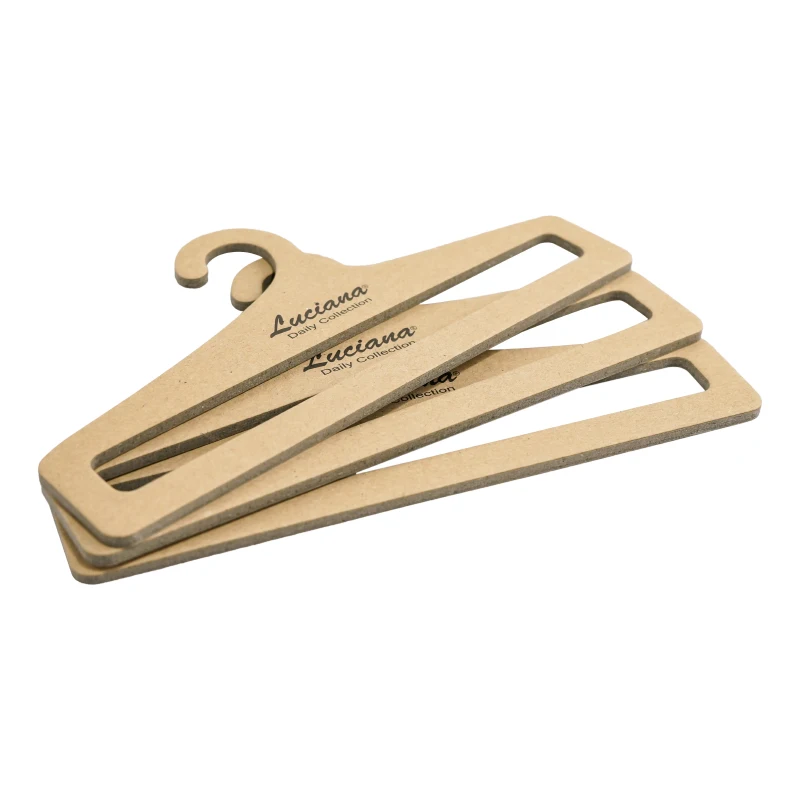 Custom Recycled Luxury Paper Hanger Kraft Paper Adults Cloth Hanger