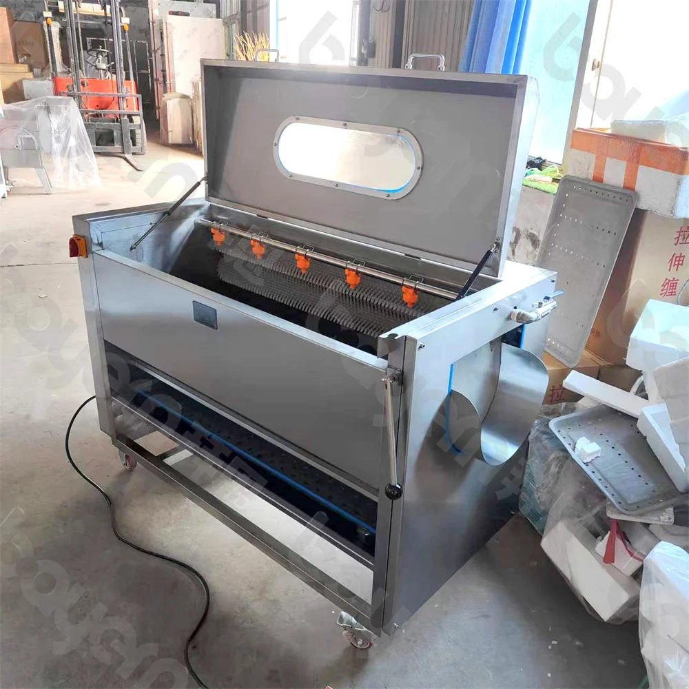 Machine Peeling and Washing Potato Cassava Sweet Potato Carrot Beet Skin Brush Wash Peeler Machine for Peeling Potatoes Cassava