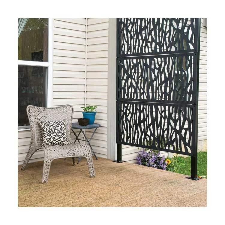 Laser Cut Metal Screen Decorative Room Divider Wall Aluminum Partition Wall