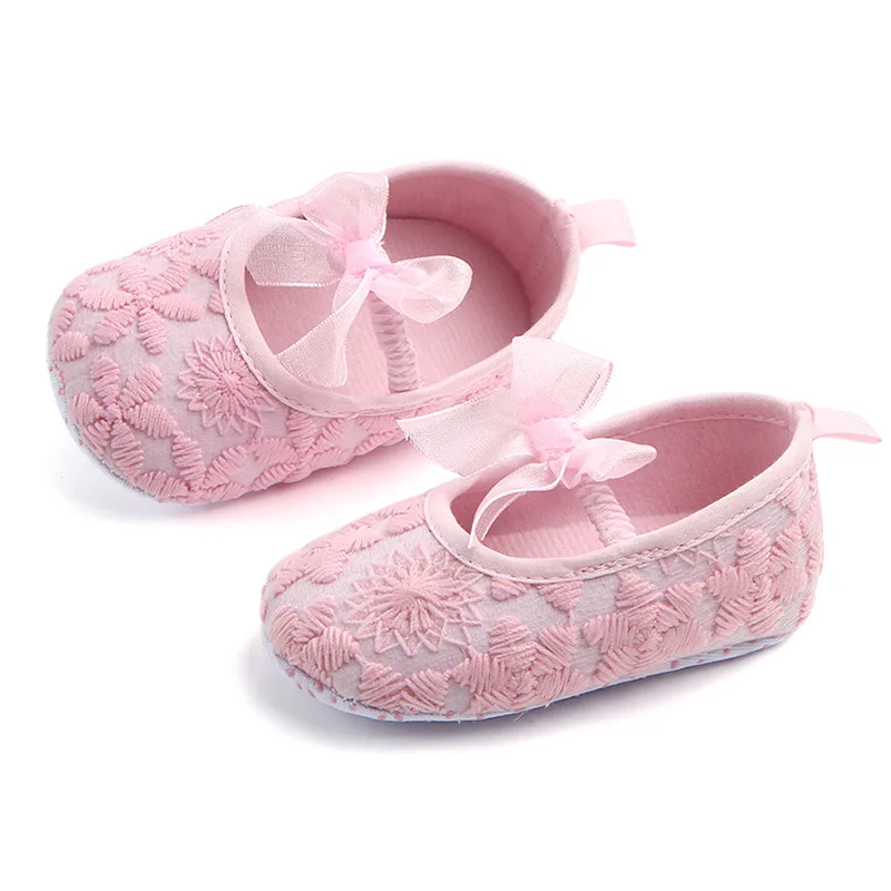 Beautiful Bow-knot Pink&white Baby Shoes Girl Toddler Shoes 2025