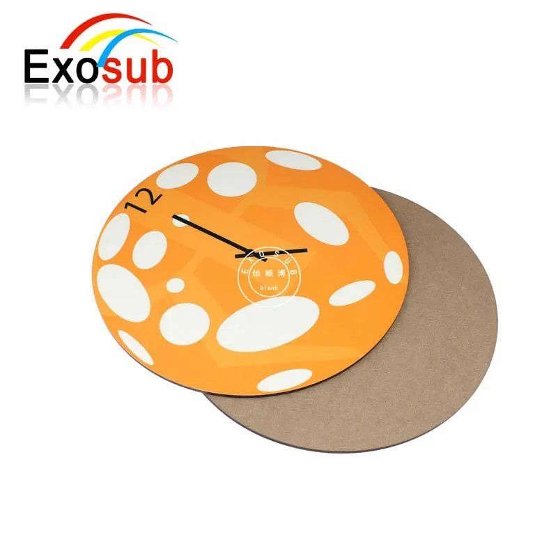 Персонализированные настенные часы из МДФ без рисунка Для