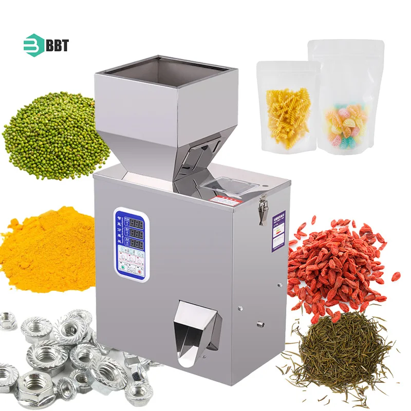 Semi Automatic Desktop Coffee Beans Flour Rice Particle Filling Machine Tea Powder Dispenser