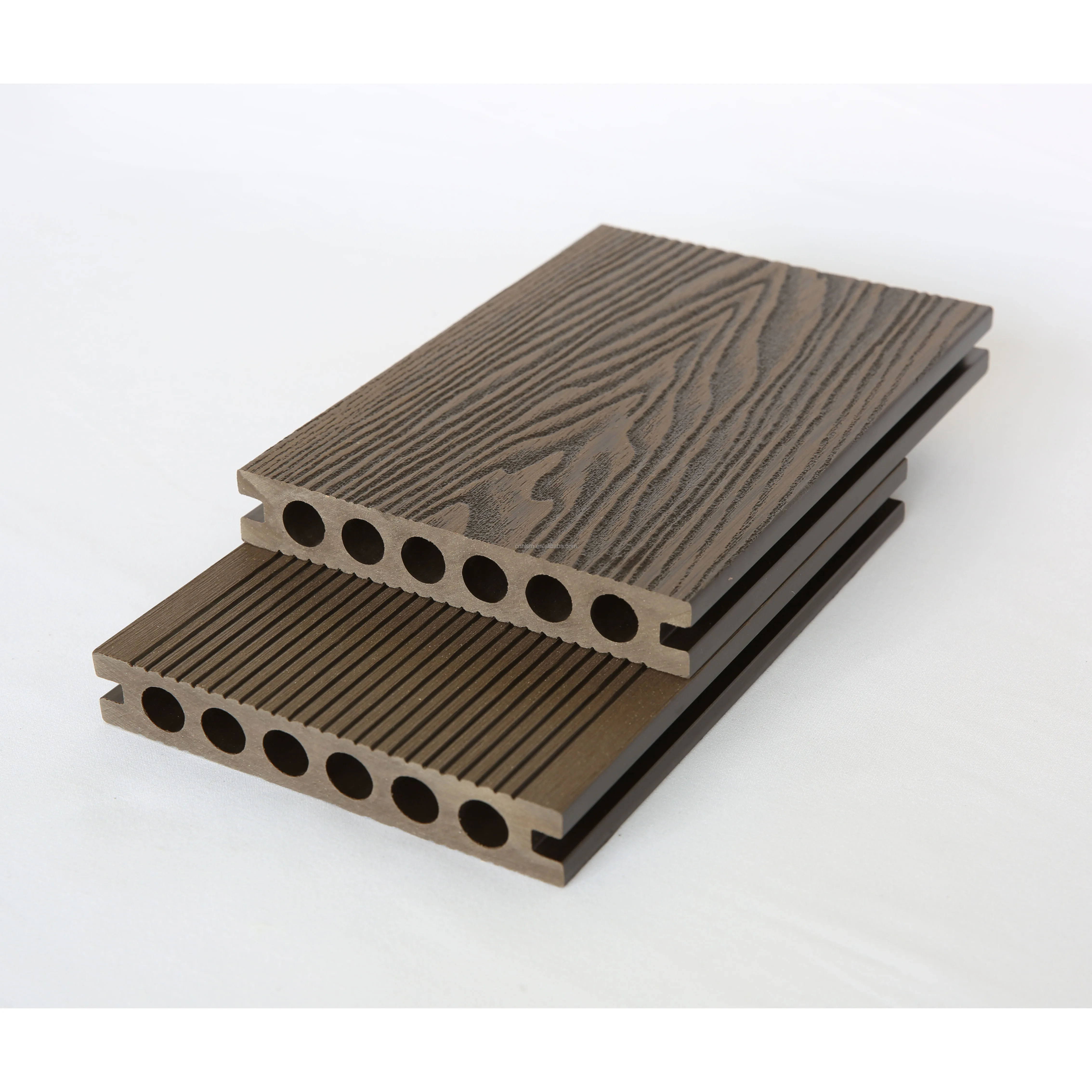 Наружная терраса, водонепроницаемый настил из ДПК, композитное напольное покрытие, 3D рельефный настил