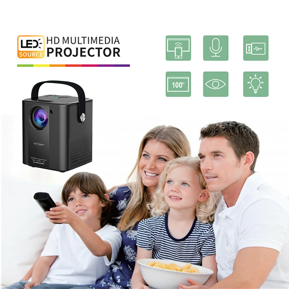 CLYTTE C500 Android Projectors DLP 480p RK3128 Smart Mini Projector 5G Wifi 120 Ans  Lumens projector 4k for Home Theater