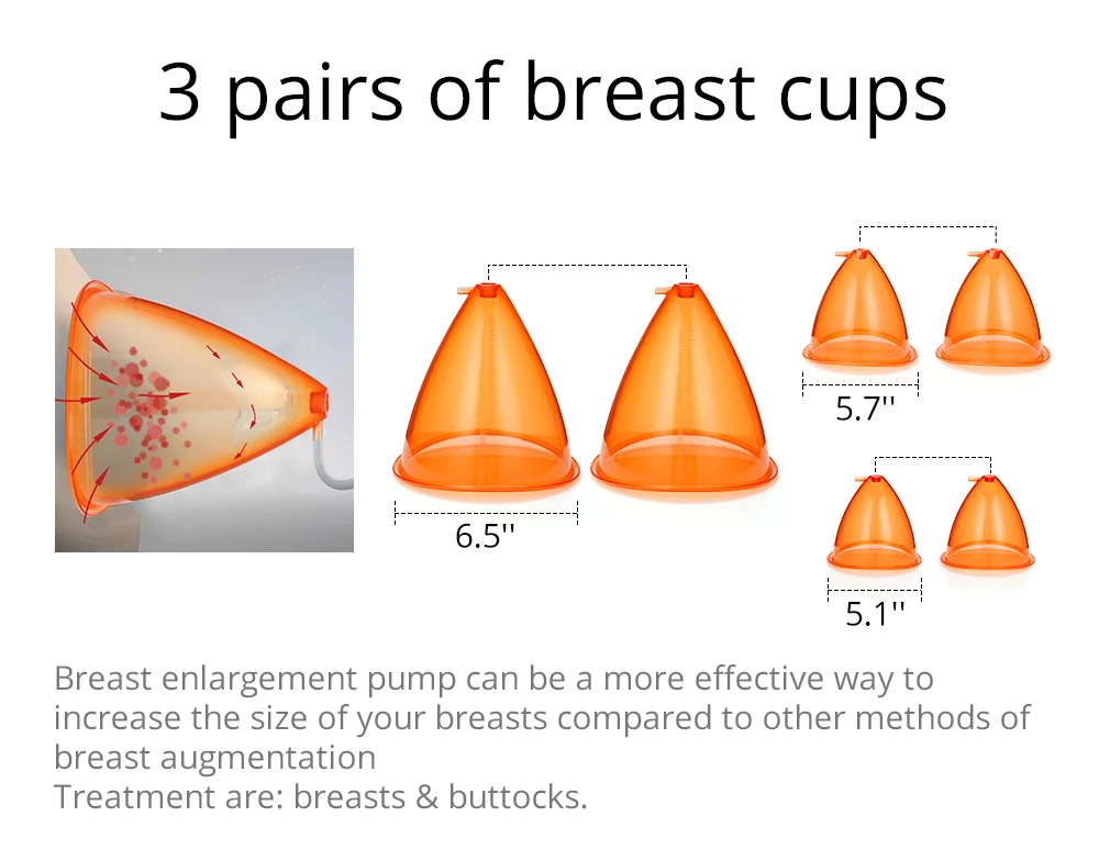 2021 New Vacuum Therapy Machine For Buttocks/Breast 150ml Butt Lifting Breast Enhance Cellulite Treatment Cupping Device