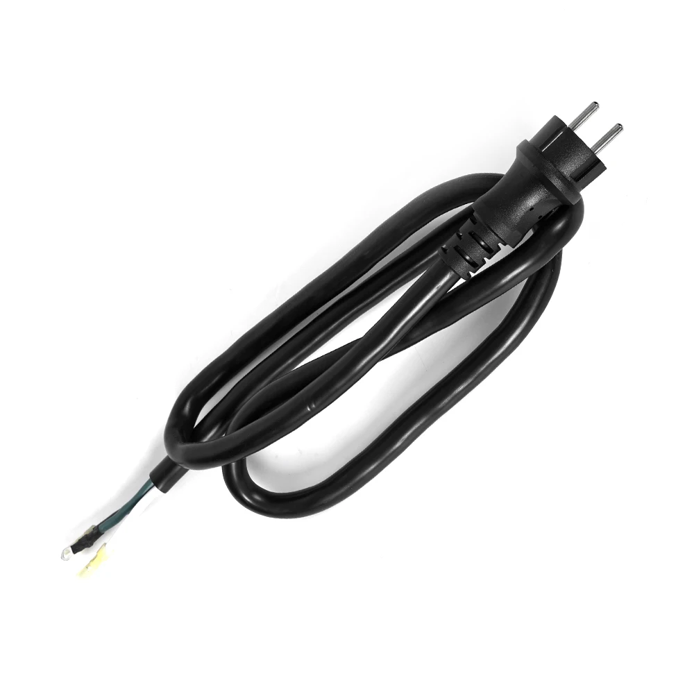 IEC 320 C14 EU 2-Pin AC Europe Power Cord Flexible Pure Copper Heat-Resistant Silicone Cable for Home Appliance Computer Use