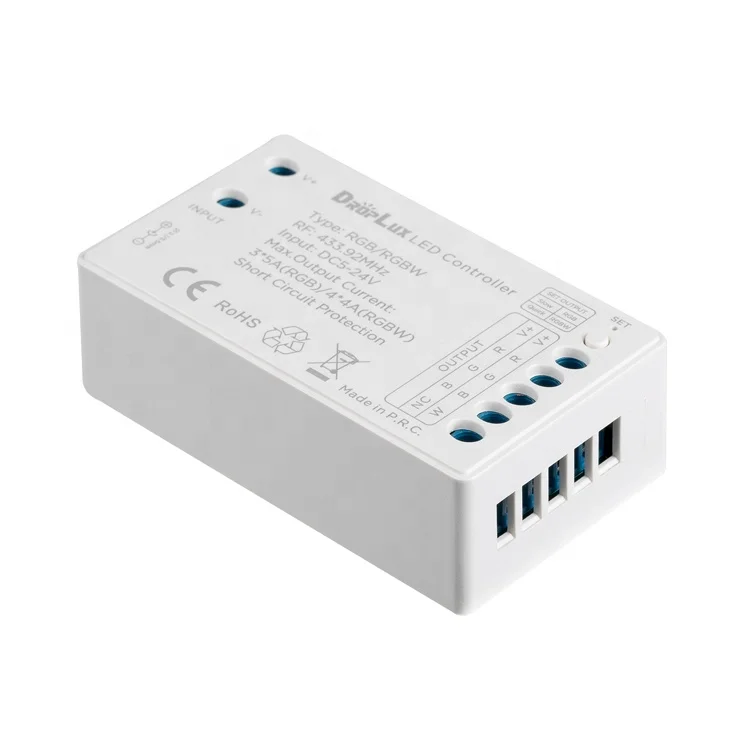 D7 Color Changeable Dimmable 3CH 15A 4CH 16A LED Strip Light Controller with Wall Mount