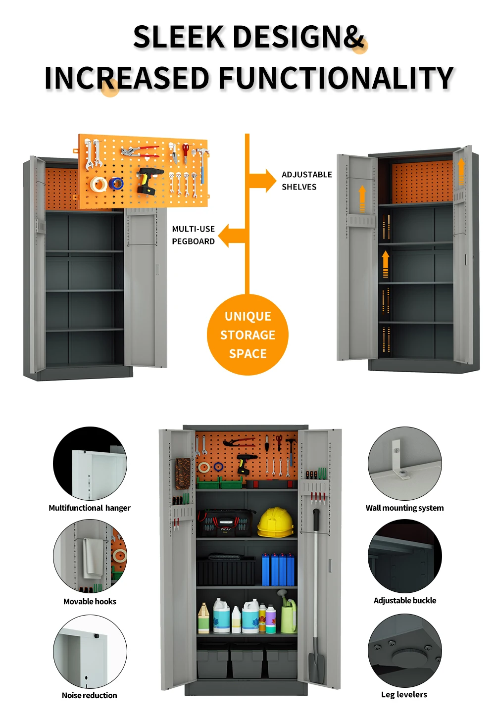 Manufacture Steel Tool Storage Cabinet Metal Garage Cabinet Storage ...