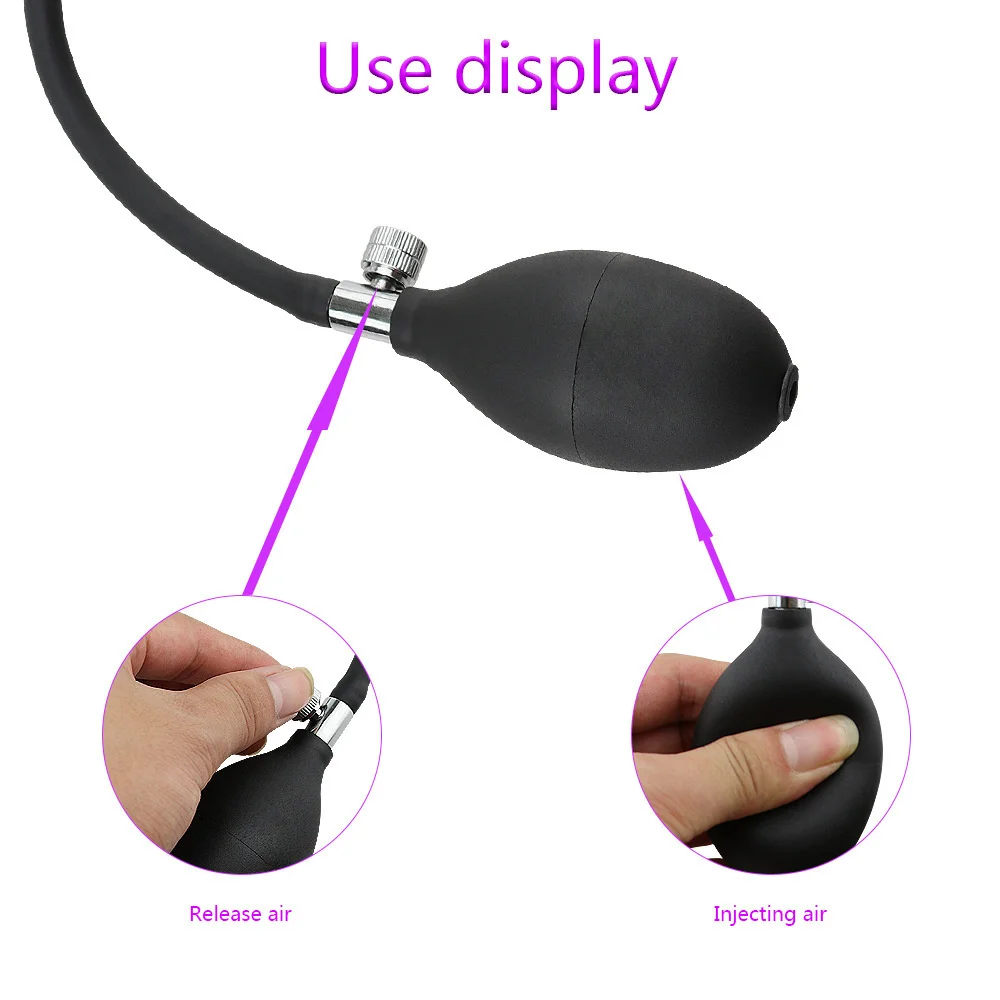 Urethra Catheter Dilator Inflatable Expandable Horse Eye Stick Silicone Penis Plug Male Masturbator Trainer Sex Toys for Men