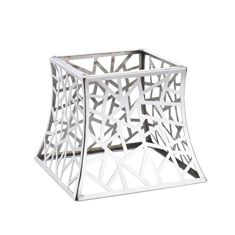 New Fashion Elegant Delicate Restaurant  Catering Supply Wedding Buffet Plate Rack Metal Display Cake Stand for Wedding Cakes_0