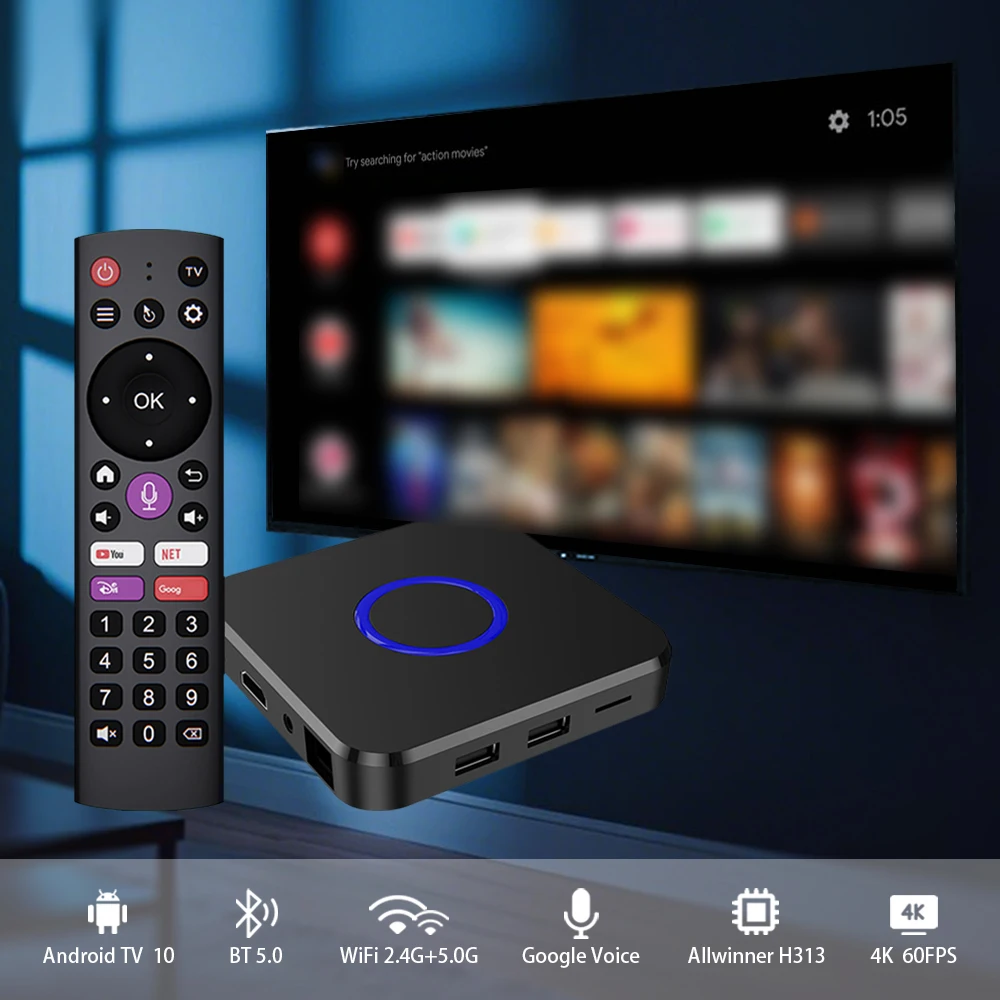 Topleo 4K TV Box Android ONN 8k Smart TV Certified High Quality Custom Application 5G WiFi Android 10 Tv Box